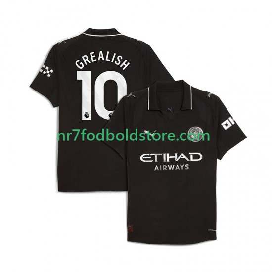 Manchester City Trøje Jack Grealish 10 Mænd Udebane Fodboldsæt 2025-2026 Kortærmet