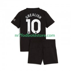 Manchester City Trøje Jack Grealish 10 Børn Udebane Fodboldsæt 2025-2026 Kortærmet