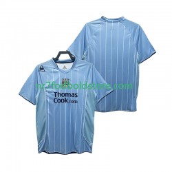 Manchester City Trøje 2007 Retro Mænd Hjemmebane Fodboldsæt 2008 Kortærmet