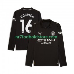 Manchester City Trøje Rodrigo Hernandez 16 Mænd Udebane Fodboldsæt 2025-2026 Langærmet