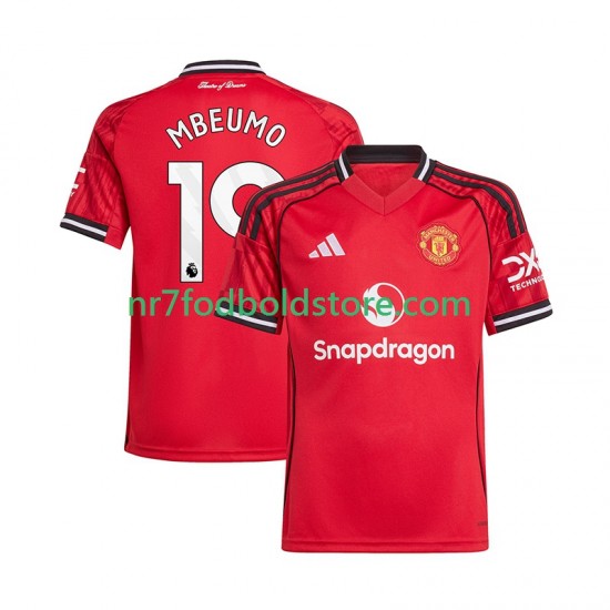 Manchester United Trøje Bryan Mbeumo 19 Mænd Hjemmebane Fodboldsæt 2025-2026 Kortærmet