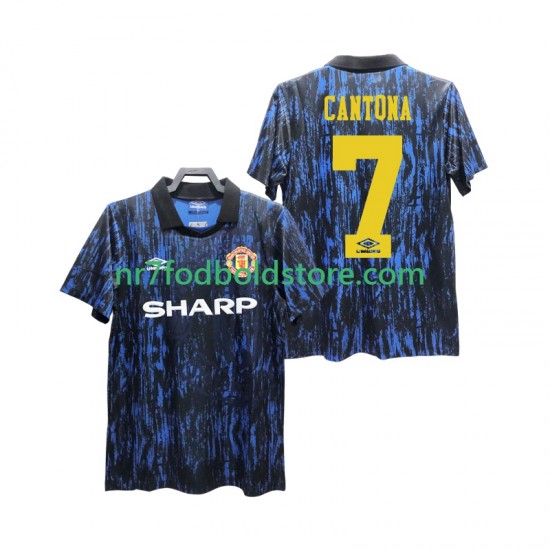 Manchester United Trøje CANTONA 7 1993 Retro Mænd Hjemmebane Fodboldsæt Kortærmet