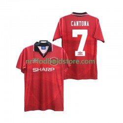Manchester United Trøje CANTONA 7 1996 Retro Mænd Hjemmebane Fodboldsæt 1994 Kortærmet
