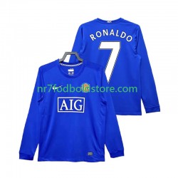 Manchester United Trøje Cristiano Ronaldo 7 2009 Retro Mænd 3. Valg Fodboldsæt 2008 Langærmet
