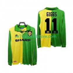 Manchester United Trøje GIGGS 11 1992 Retro Mænd Udebane Fodboldsæt 1994 Langærmet