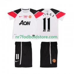 Manchester United Trøje GIGGS 11 Champions League 2012 Retro Børn 3. Valg Fodboldsæt 2011 Kortærmet