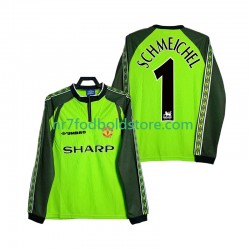 Manchester United Trøje SCHMEICHEL 1 2000 Målmand Retro Mænd Hjemmebane Fodboldsæt 1998 Langærmet