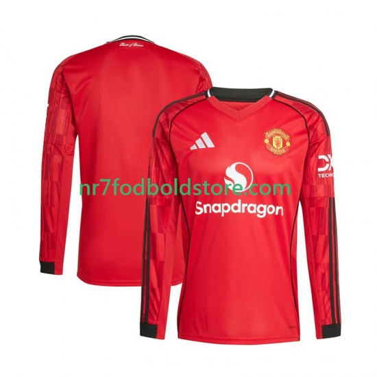 Manchester United Trøje Mænd Hjemmebane Fodboldsæt 2025-2026 Langærmet