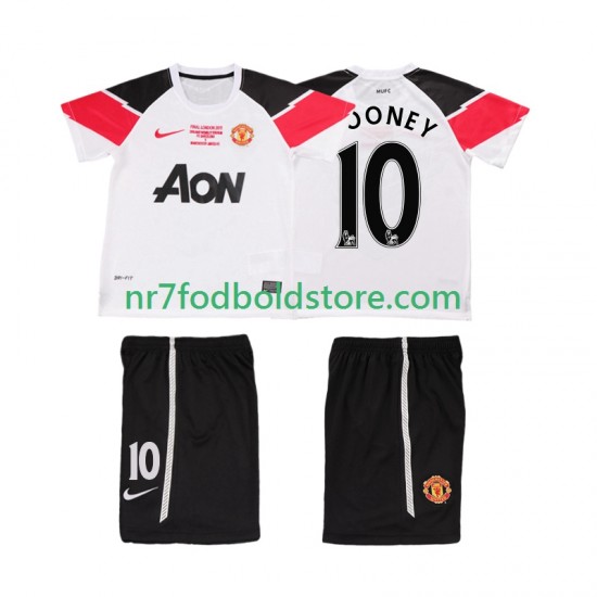 Manchester United Trøje ROONEY 10 Champions League 2012 Retro Børn 3. Valg Fodboldsæt 2011 Kortærmet