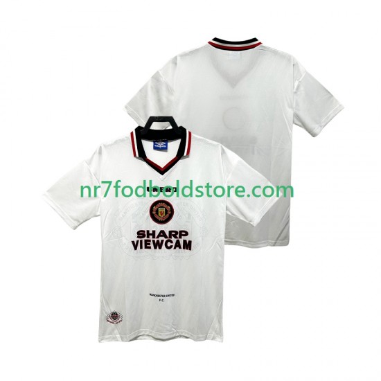 Manchester United Trøje 1996 1997 Retro Mænd Udebane Fodboldsæt Kortærmet
