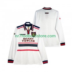 Manchester United Trøje Retro Mænd Udebane Fodboldsæt 1998 1999 Langærmet