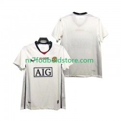 Manchester United Trøje Champions League 2009 Retro Mænd Udebane Fodboldsæt 2008 Kortærmet