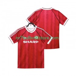 Manchester United Trøje 1990 1992 Retro Mænd Hjemmebane Fodboldsæt Kortærmet
