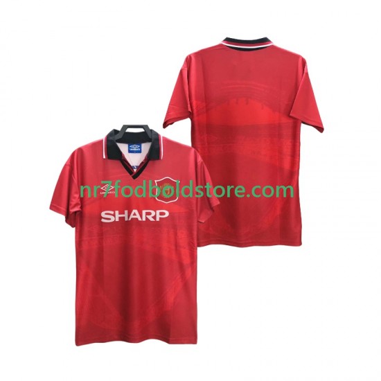 Manchester United Trøje 1996 Retro Mænd Hjemmebane Fodboldsæt 1994 Kortærmet