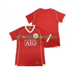Manchester United Trøje 2007 Retro Mænd Hjemmebane Fodboldsæt 2006 Kortærmet