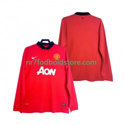 Manchester United Trøje 2013 2014 Retro Mænd Hjemmebane Fodboldsæt Langærmet