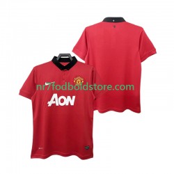 Manchester United Trøje 2013 2014 Retro Mænd Hjemmebane Fodboldsæt Kortærmet