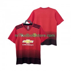 Manchester United Trøje 2018 2019 Retro Mænd Hjemmebane Fodboldsæt Kortærmet