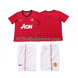 Manchester United Trøje 2012 2013 Retro Børn Hjemmebane Fodboldsæt Kortærmet