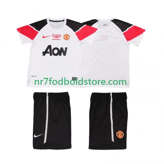 Manchester United Trøje Champions League 2012 Retro Børn 3. Valg Fodboldsæt 2011 Kortærmet