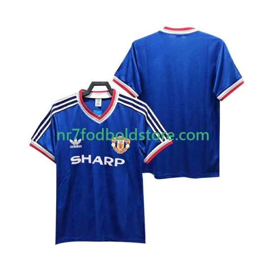 Manchester United Trøje 1986 1988 Retro Mænd 3. Valg Fodboldsæt Kortærmet