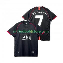 Manchester United Trøje Ronaldo 7 2007 Retro Mænd Udebane Fodboldsæt 2008 Kortærmet