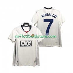 Manchester United Trøje Ronaldo 7 Champions League 2009 Retro Mænd Udebane Fodboldsæt 2008 Kortærmet