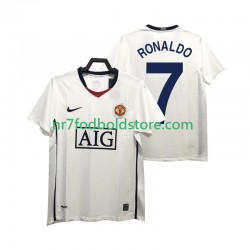 Manchester United Trøje Ronaldo 7 Premier League 2009 Retro Mænd Udebane Fodboldsæt 2008 Kortærmet