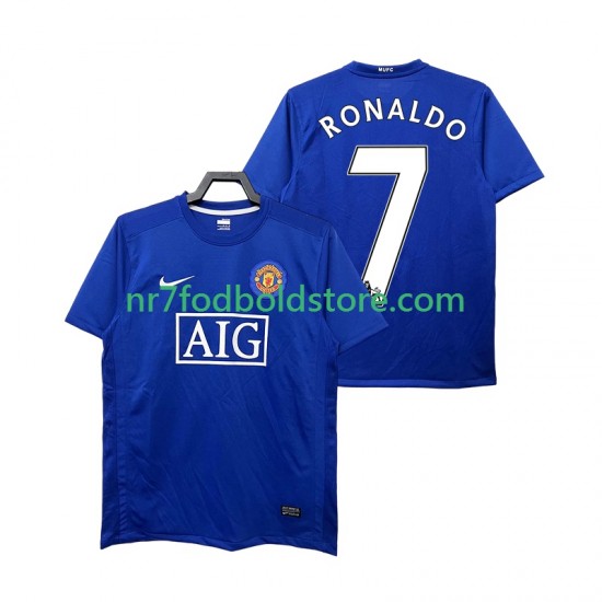 Manchester United Trøje Ronaldo 7 2009 Retro Mænd 3. Valg Fodboldsæt 2008 Kortærmet