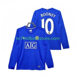 Manchester United Trøje Rooney 10 2009 Retro Mænd 3. Valg Fodboldsæt 2008 Langærmet