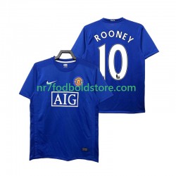 Manchester United Trøje Rooney 10 2009 Retro Mænd 3. Valg Fodboldsæt 2008 Kortærmet