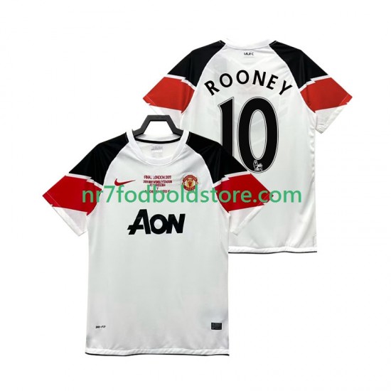 Manchester United Trøje Rooney 10 Champions League 2012 Retro Mænd 3. Valg Fodboldsæt 2011 Kortærmet