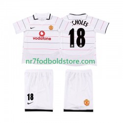 Manchester United Trøje SCHOLES 18 2003 Retro Børn 3. Valg Fodboldsæt 2006 Kortærmet