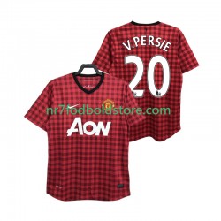 Manchester United Trøje V PERSIE 20 2012 2013 Retro Mænd Hjemmebane Fodboldsæt Kortærmet