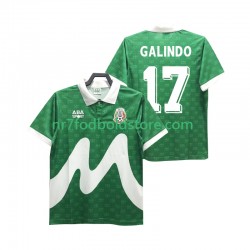 Mexico Trøje GALINDO 17 1995 Retro Mænd Hjemmebane Fodboldsæt Kortærmet