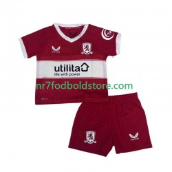 Middlesbrough Trøje Børn Hjemmebane Fodboldsæt 2025-2026 Kortærmet