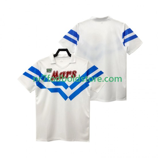 Napoli Trøje 1988 1989 Retro Mænd Udebane Fodboldsæt Kortærmet