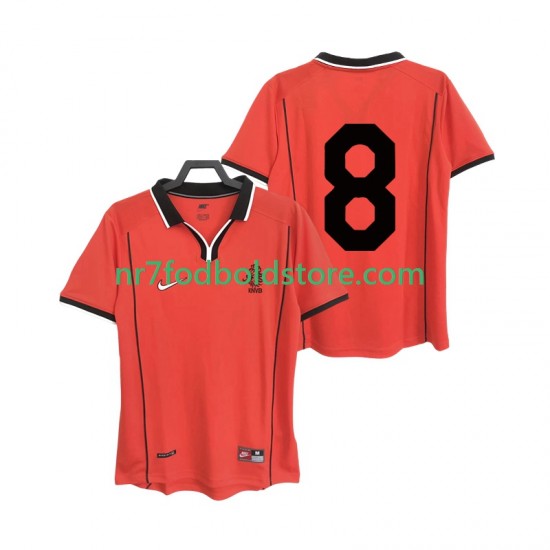 Holland Trøje 8 Retro Mænd Hjemmebane Fodboldsæt 1998 Kortærmet