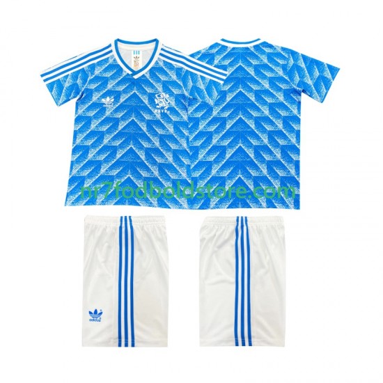 Holland Trøje 1988 Retro Børn Udebane Fodboldsæt Kortærmet