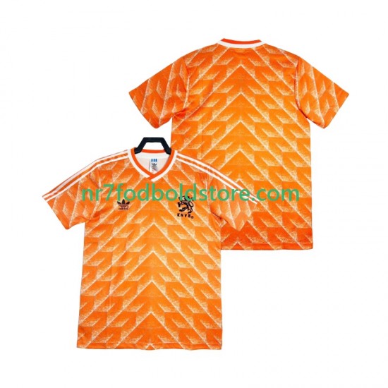 Holland Trøje 1988 Retro Mænd Hjemmebane Fodboldsæt Kortærmet