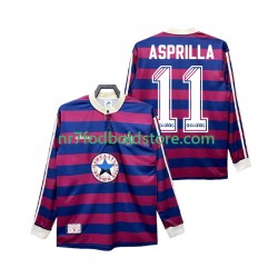 Newcastle United Trøje ASPRILLA 11 1995 1997 Retro Mænd Udebane Fodboldsæt Langærmet