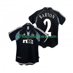 Newcastle United Trøje BARTON 2 2000 2001 Retro Mænd Udebane Fodboldsæt Kortærmet