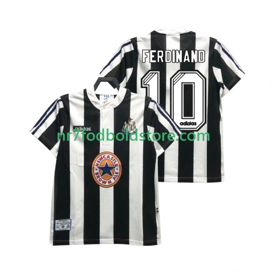 Newcastle United Trøje FERDINANE 10 1995 1997 Retro Mænd Hjemmebane Fodboldsæt Kortærmet