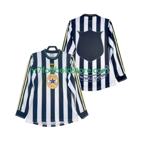 Newcastle United Trøje 1997 Retro Mænd Hjemmebane Fodboldsæt 1999 Langærmet