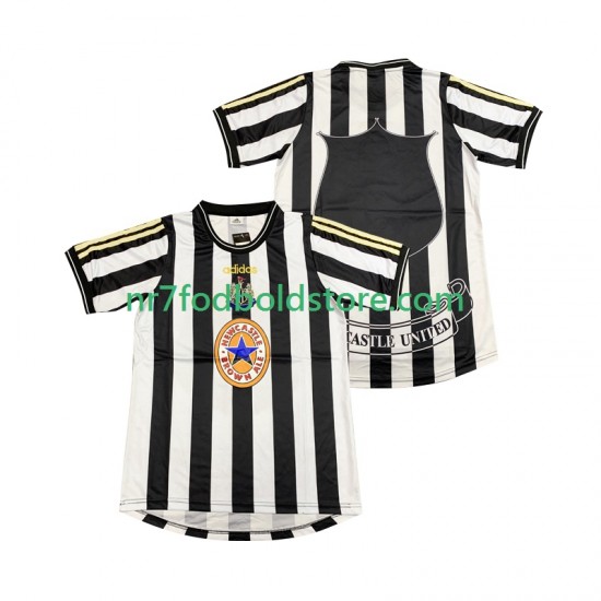 Newcastle United Trøje 1997 Retro Mænd Hjemmebane Fodboldsæt 1999 Kortærmet