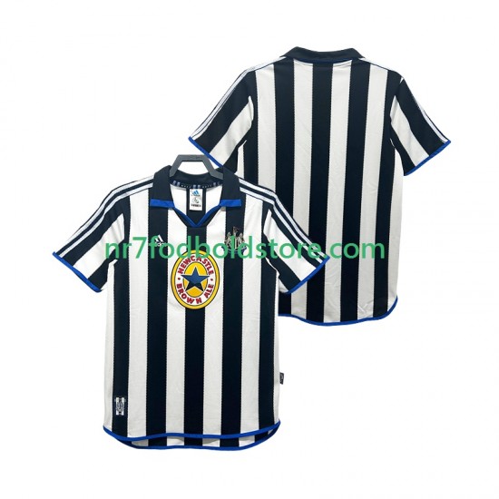 Newcastle United Trøje 2000 Retro Mænd Hjemmebane Fodboldsæt 1999 Kortærmet