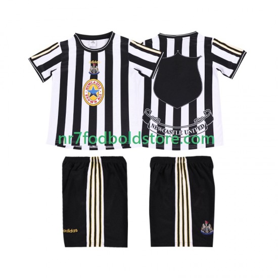 Newcastle United Trøje 1997 Retro Børn Hjemmebane Fodboldsæt 1999 Kortærmet