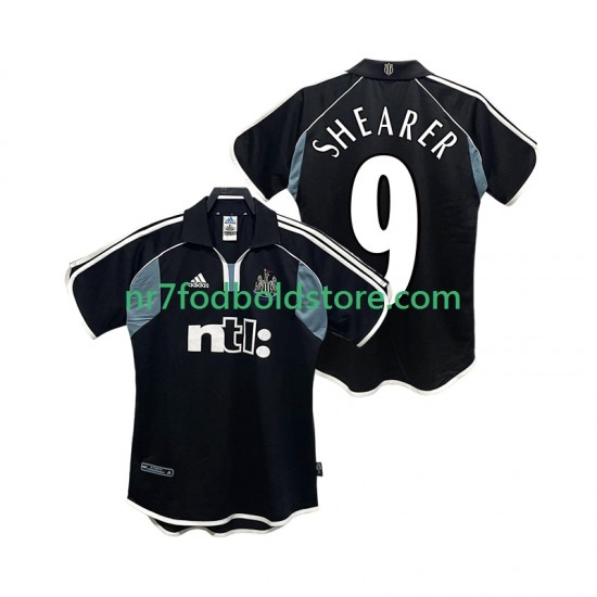 Newcastle United Trøje SHEARER 9 2000 2001 Retro Mænd Udebane Fodboldsæt Kortærmet