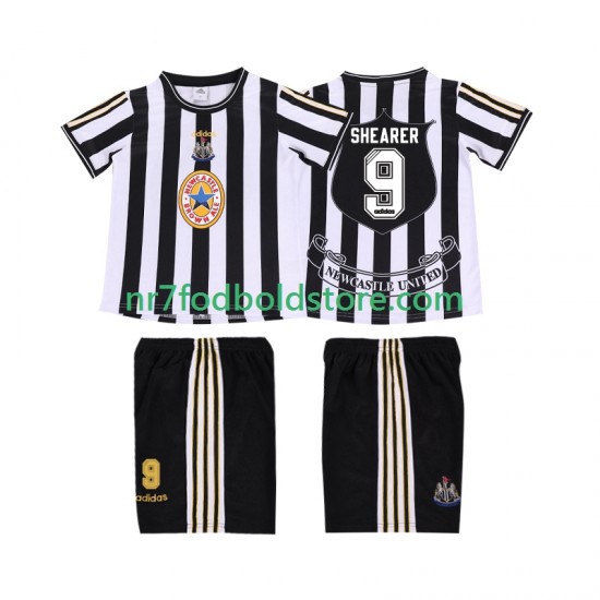 Newcastle United Trøje SHEARER 9 1997 Retro Børn Hjemmebane Fodboldsæt 1999 Kortærmet
