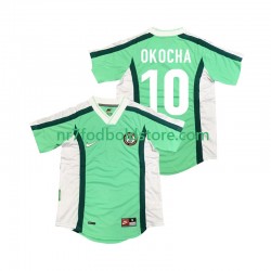 Nigeria Trøje OKOCHA 10 Retro Mænd Hjemmebane Fodboldsæt 1998 Kortærmet